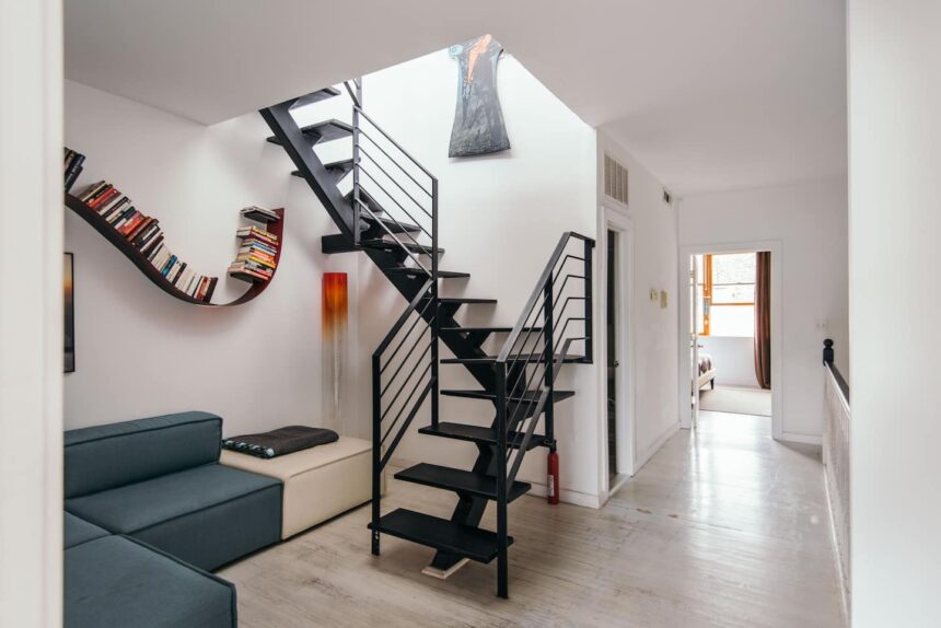 accès-terrasse-brooklyn-860x574 A louer un appartement à Brooklyn superbe pour 7 personnes, propriétaire français